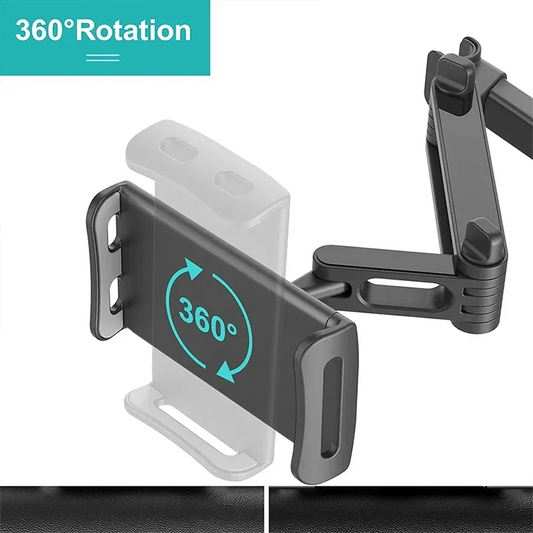 Universal Telescopic Car Rear Headrest Phone & Tablet Holder – 4–11 Inch
