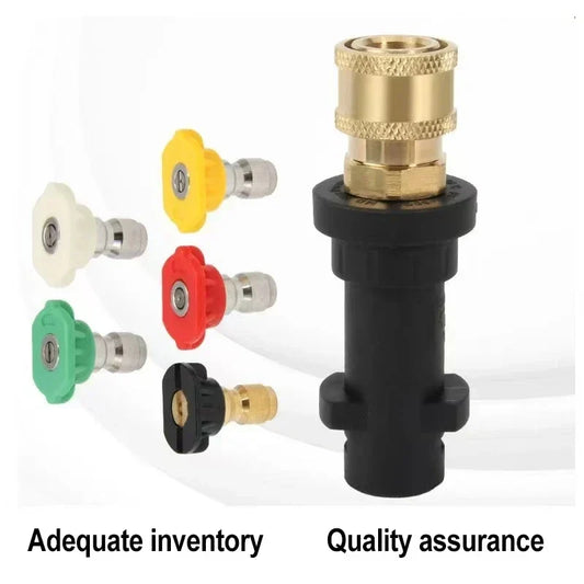 Special Accessories for Karcher High-Pressure Water Gun K2-K7 – Quick Adapter & Five Color Foam Pot
