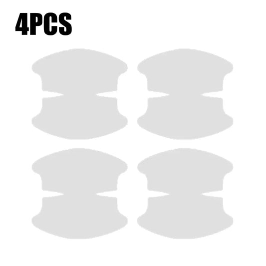 4PCS Universal Car Door Handle Bowl Protective Stickers – Transparent Scratch Guards