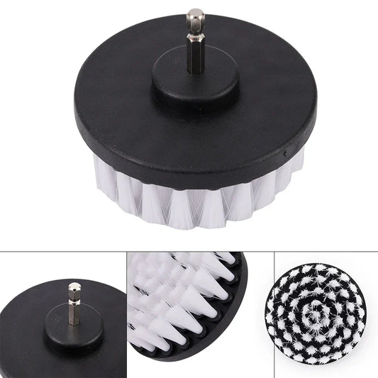 4-Inch Soft Drill Brush Attachment – For Carpet, Leather, Upholstery, Glass & Car Tires