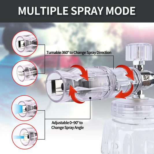 Pressure Washer Aluminum Foam Lance – High-Density Foam Nozzle for Deep Car Cleaning